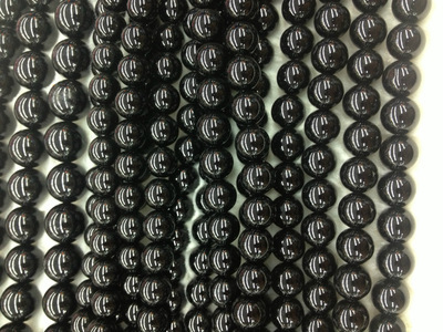 【DIY A級天然 黑瑪瑙圓珠 散珠 飾品配珠】價格,廠家,圖片,其他工藝品原料、輔料、配件,義烏市夢中電子商務(wù)商行-